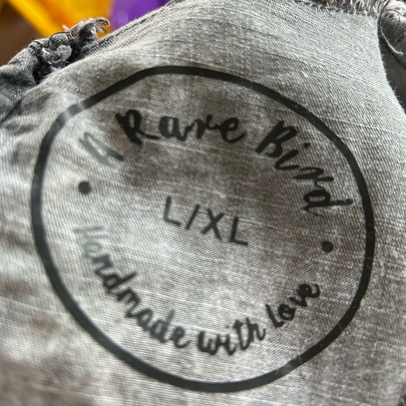 Gray and Purple Star Pattern Dress - Picture 4 of 4